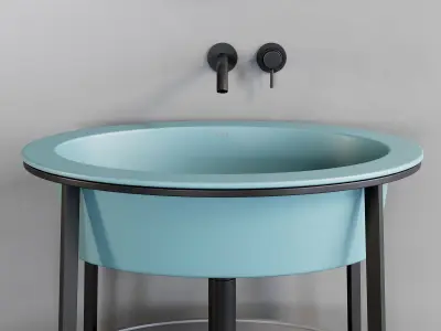 Ceramica Cielo Catino Ovale Washbasin Low-poly 3D model