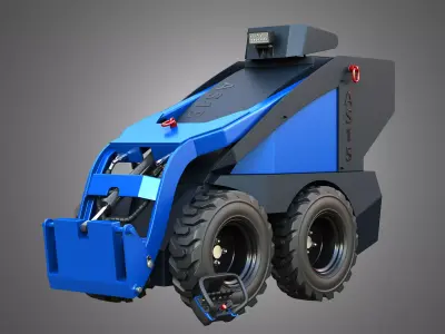AS15 - Mini Skid Steer 3D model