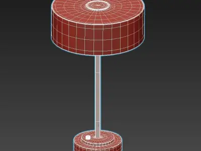 RICHMOND table lamp in brass with shade 3D model