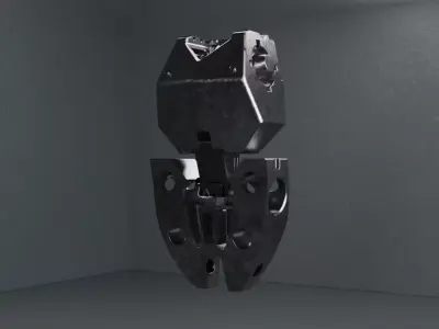 Robotic tors skeleton scifi 3D model