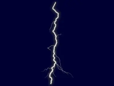 Realistic 3D Lightning CG-18 Low-poly 3D model