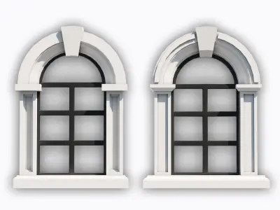 Windows assets Low-poly 3D model