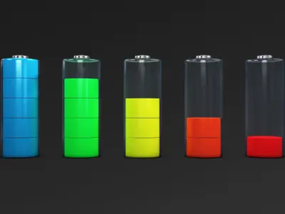 Battery Icon M 2 3D model