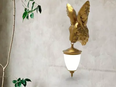 Rabbit Head Wall Lamp 3D print model