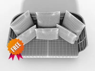 CANASTA 13 sofa  B B Italia Free 3D model