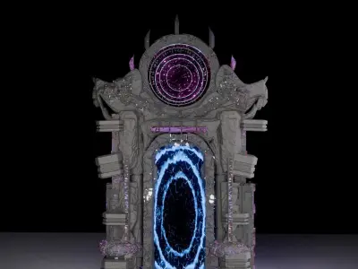 portal futuristic design  3D model