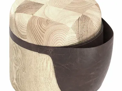 Oku Stool light 3D model