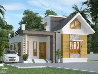 800sqft House Model with corona Render  3D model