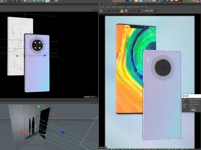  Huawei Mate 30 Pro--C4D super fine modeling rendering 3D model