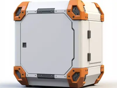 sci-fi box capsule  3D print model