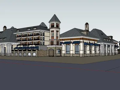 vacation spot-Resort-Fashion Leisure Hotel-0264 3D model