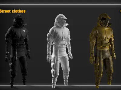 FBRC Street clothes_SET 01 / fbx _ zprj _ ssp _ max