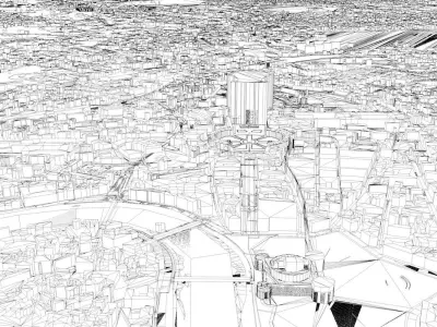 Rome City Italy Europe Low-poly 3D model