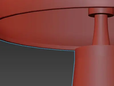 VOGUE table lamp with shade 3D model