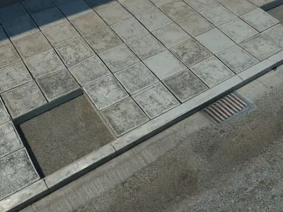 Photorealistic Sidewalks Package 3D model