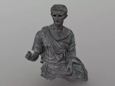 Statue of the Emperor Augustus - photogrammetry 3D model