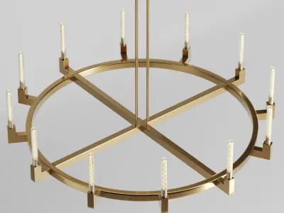VANCEI Candlestick Round Chandelier 60  VAN-CH30146-1 3D model