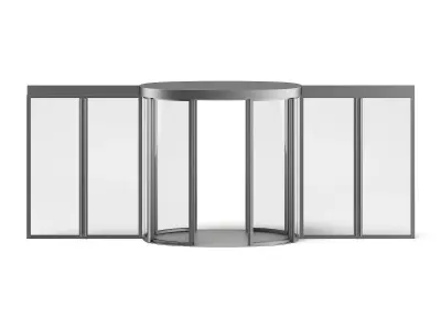 Mall Entry Door 3D Model 3D model