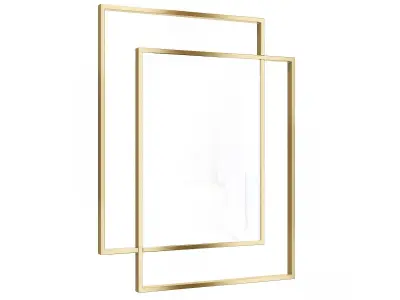 Mirror in a metal frame GZ-M1045 3D model