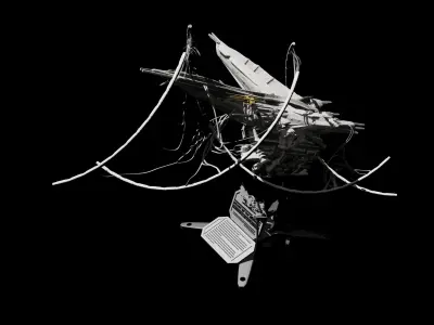 Expanse Magnetar Class Battlecruiser 3D print model