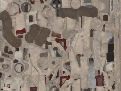 AT-TE Low-poly 3D model