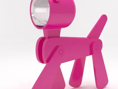 Mini LED Desk Lamp Cute Table Mini Light Free 3D model