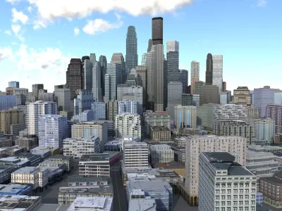 City 82 Low-poly 3D model