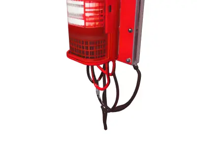 Industrial Emergency Warning Light Low-poly 3D model