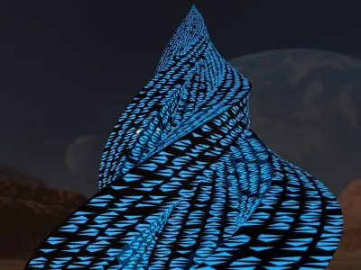 Glowing Pyramid 3D model