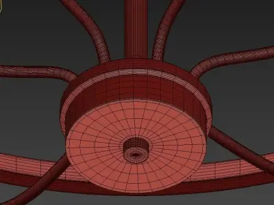 5 light Chandelier 3D model purchase