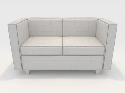 Sofa 2 Seater 6 3D model