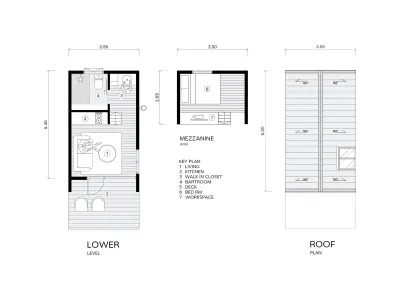 AN27 Tiny House  Architecture PDF and DWG Files 3D model