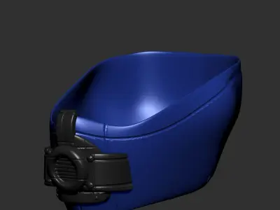 gas mask helmet scifi ver 3 sculpt 3d printable  3D model