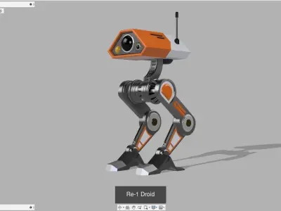 Droids star wars robot 3D Model Pack