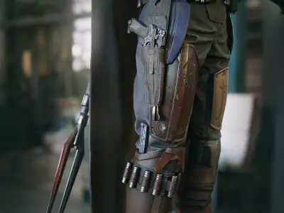 Mandalorian Armor - 3D AssetKit Low-poly 3D model