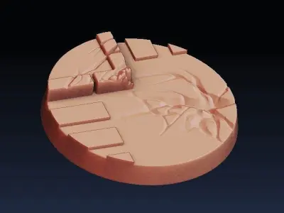 Set of street bases 1 3D print model