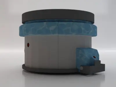 Sci-Fi Dropper 04 Low-poly 3D model