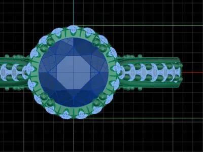 Jewelry ring 435 3D print model