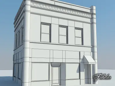 Building 13 Low-poly 3D model