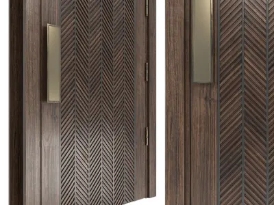 SUITED DOOR Low-poly 3D model