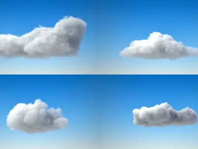 Volumetric clouds VDB 3D model