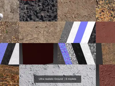 Ultra realistic Ground  3D Model Pack