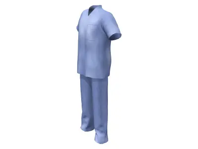 Men Scrubs Low-poly 3D model