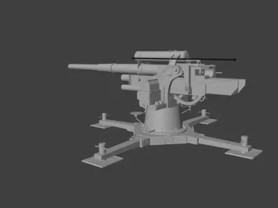Flak88 Afrikakorps cammo 3D model