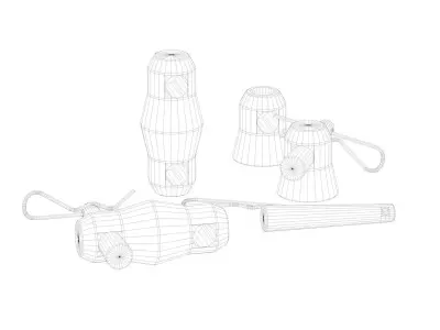 Modular Square Truss System 3D model