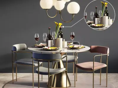 Dinning Set 05 3D model