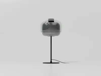 Glass Table Lamp - Dopamine Vibrant Style - 5 Color Variants Low-poly 3D model
