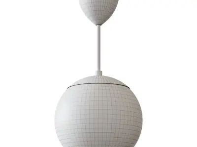 HOLES Ceiling light white 3D model
