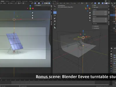 Solar Panels Low-poly 3D model