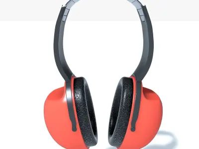 construction headphones v2 3D model